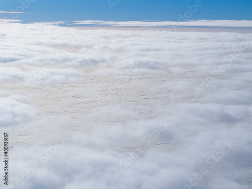 cloud texture background. white clouds top view © Oleksandr