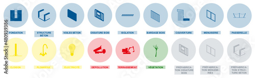 Construction site icons - Architecture content