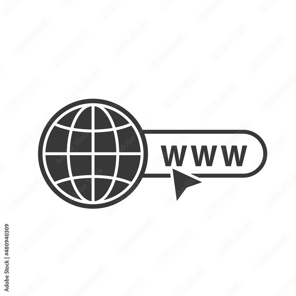 website icon, Go to web Icon vector. website icon, Go to web Icon vector.
