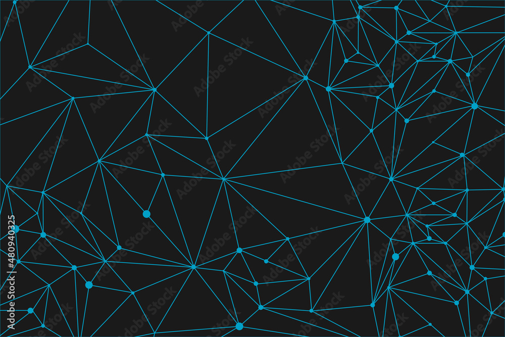 Biothechnology graphic design. Plexus line medical pattern. Dark blue technology background Biothechnology graphic design. Plexus line medical pattern. Dark blue technology background