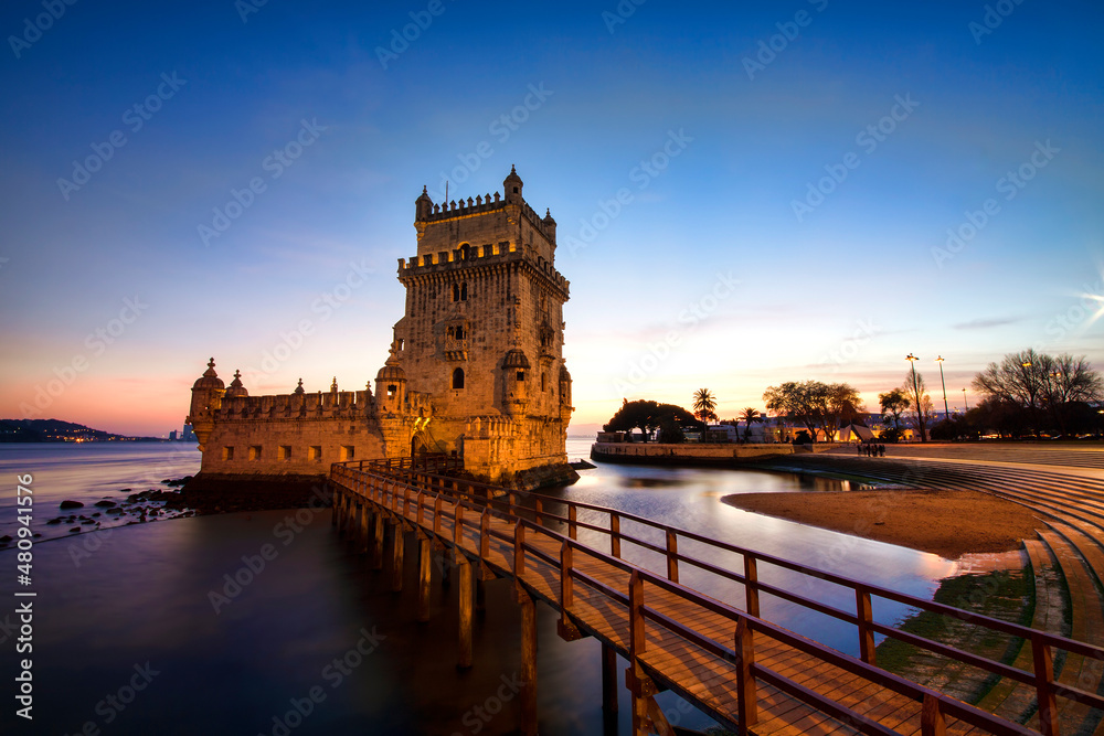 Evening at the Belem Tower, or 