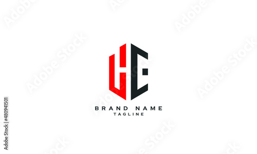 Free Download HE, EH, CE, EC, Abstract initial monogram letter alphabet logo design - GFXLoad