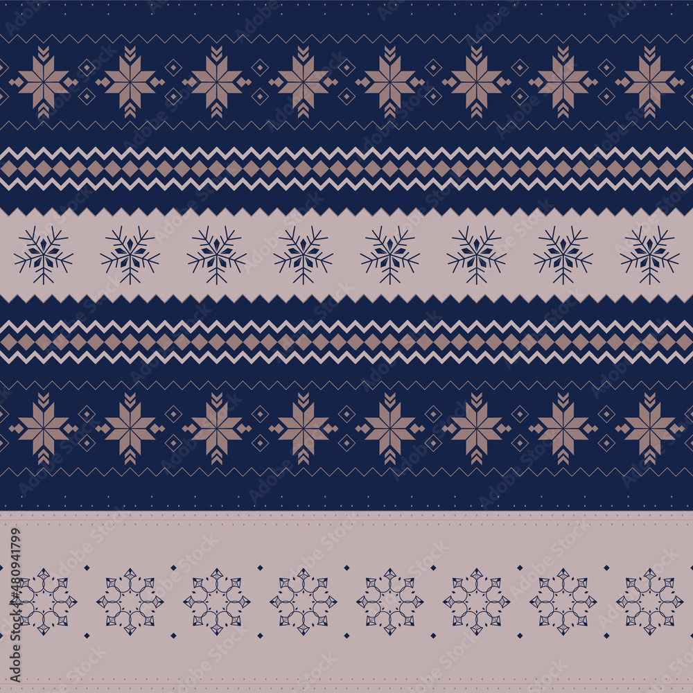 Snow Nordic Stripe Digital Papers, Seamless Patterns, Winter Crystals Design Illustration, 12 inches Snow Nordic Stripe Digital Papers, Seamless Patterns, Winter Crystals Design Illustration, 12 inches