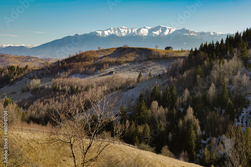 Autumn landscape at the mountains on a sunny day