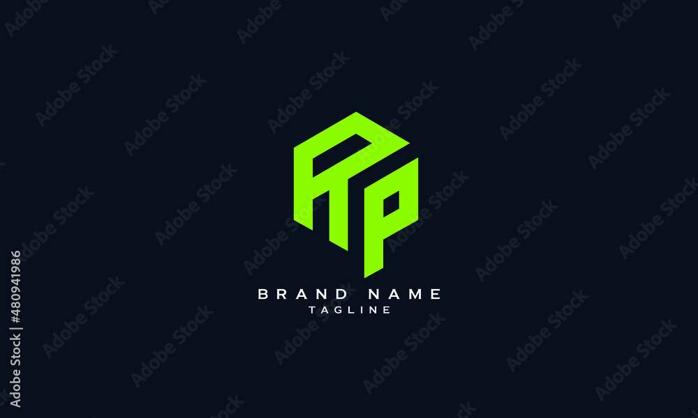 RP, PR, KP, PK, Abstract initial monogram letter alphabet logo design RP, PR, KP, PK, Abstract initial monogram letter alphabet logo design