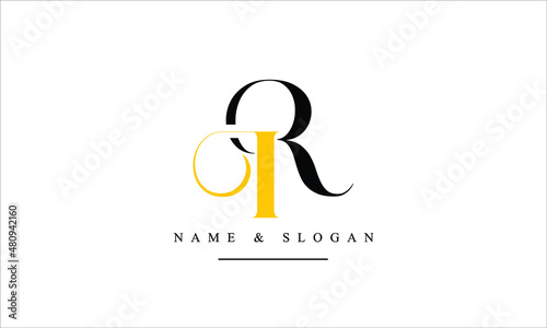RI, IR, R, I abstract letters logo monogram