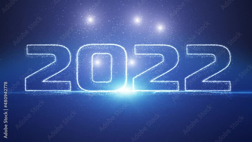Technology abstract 2022 year seamless looping animation background. Technology abstract 2022 year seamless looping animation background.
