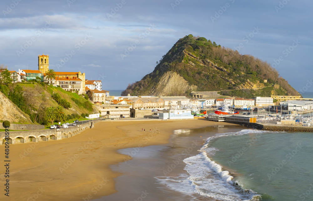 Getaria town and beach in the Basque Country