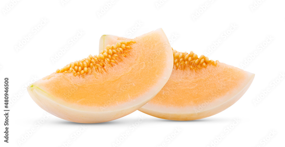 cantaloupe melon isolated on white cantaloupe melon isolated on white