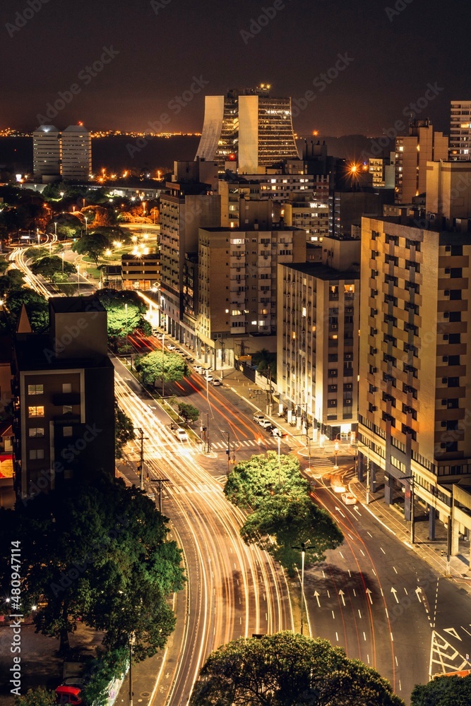 Naklejka premium Vista aérea de Porto Alegre, Brasil.
