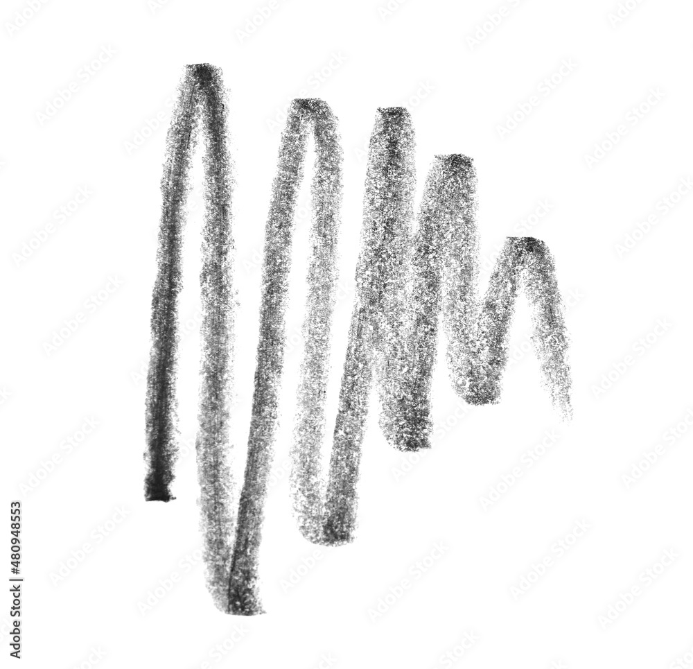 Hand drawn pencil scribble on white background, top view Hand drawn pencil scribble on white background, top view
