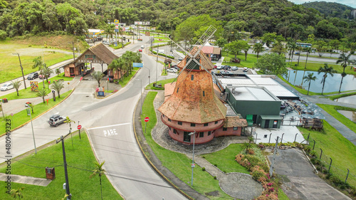 Vista aérea drone Portal de Joinville Santa Catarina