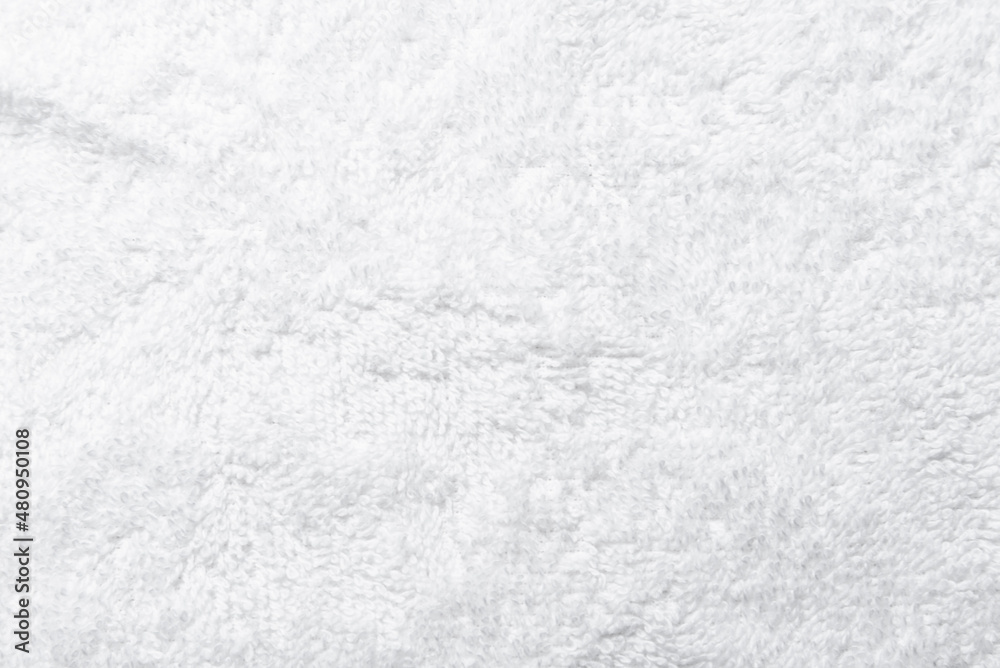 White terry towel textured background - obrazy, fototapety, plakaty 