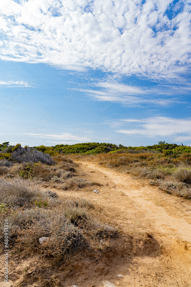 sand dunes and blue sky sand dunes and blue sky