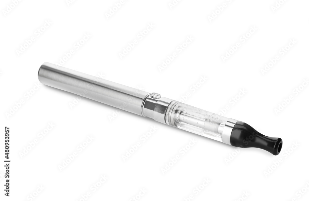 One electronic smoking device isolated on white One electronic smoking device isolated on white