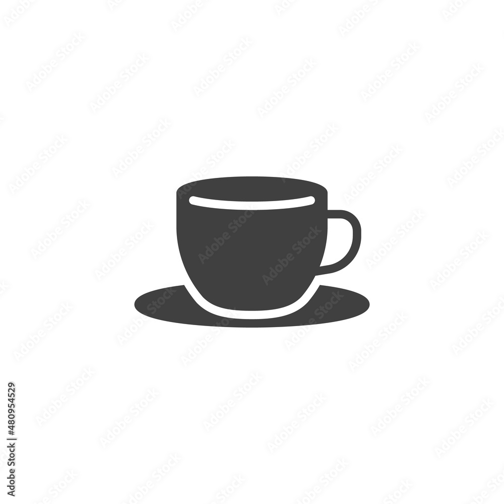 Tea cup vector icon Tea cup vector icon
