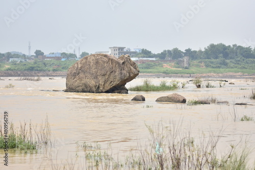 the river in the village