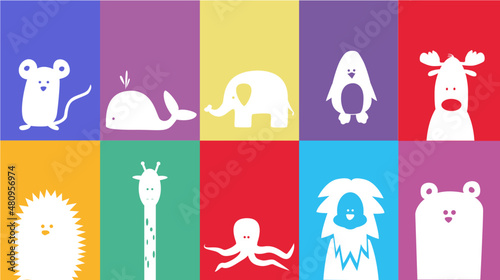 Tiere Silhouetten