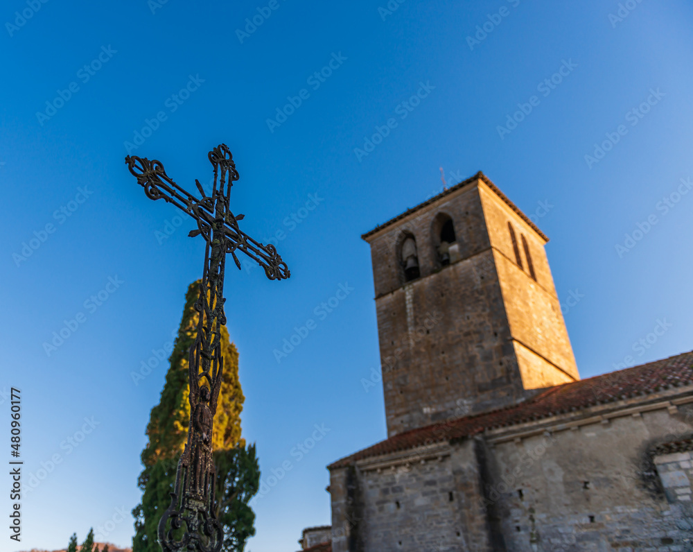 Crucifix of the Basilica of Saint-Just de Valcabrère, in Valcabrère, Haute Garonne, Occitanie, France