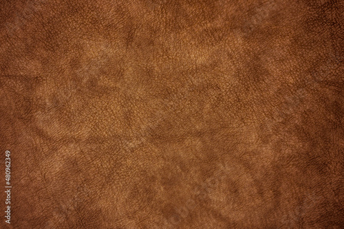Dark brown and old vintage leather texture can be use as background 