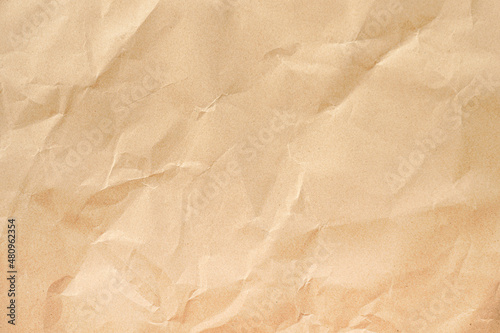 Brown crumple recycle paper background