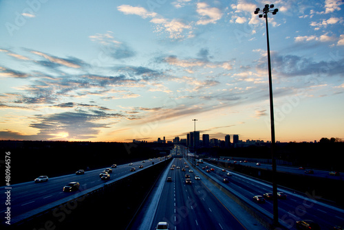 Photography Vehicles on highway 401