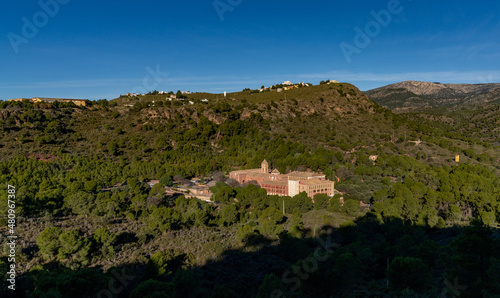 view of the Santa Eulalia monastery in the Sierra Espuna in Murcia photo