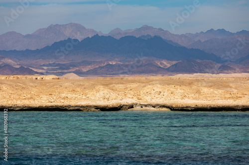 Egypt. Sharm el-Sheikh. View of Ras Mohammed National Park (Reserve).