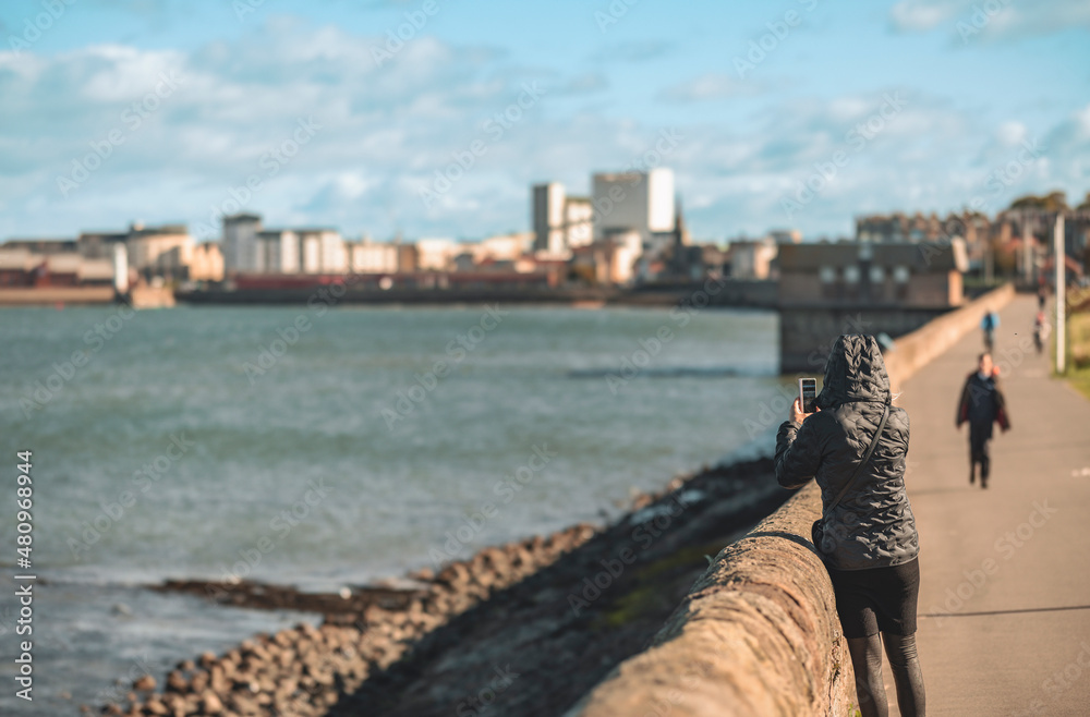 Wardie Bay in Edinburgh is a picturesque tourist destination with a