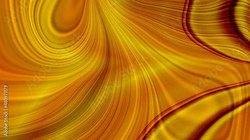 abstract orange line art, yellow background, Wallpaper lines, strokes, background