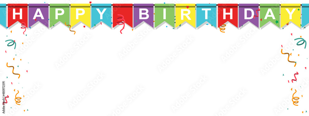 Happy birthday vector transparent background