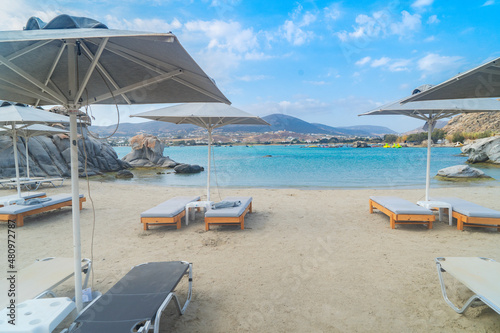 Romantic beach at greek island