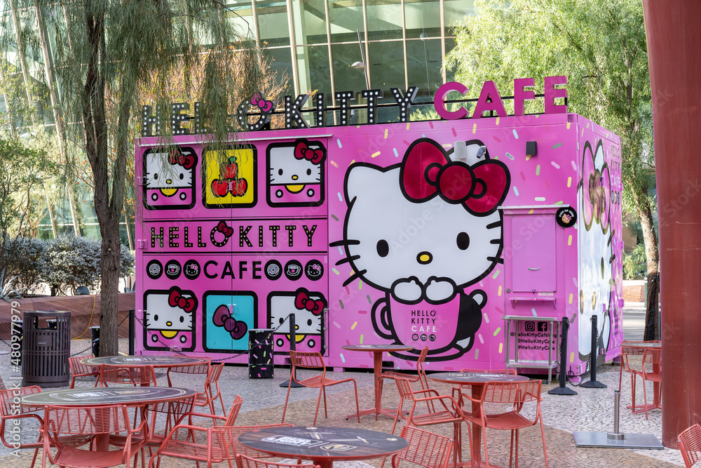 Las Vegas, NV - December 15, 2021: Hello Kitty Cafe is located in