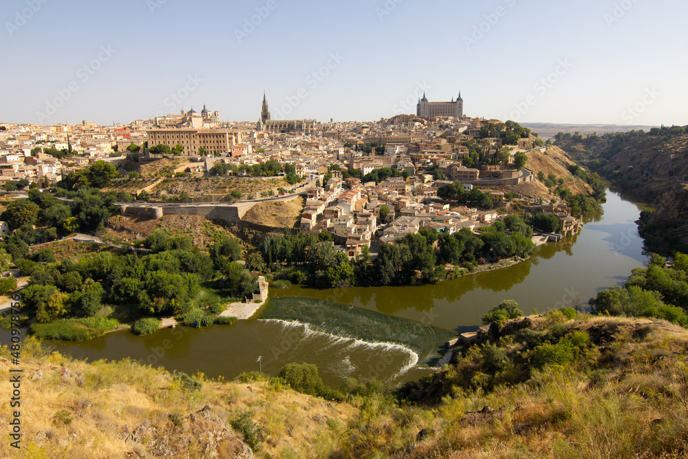 View of the medieval center of the city of Toledo, Spain View of the medieval center of the city of Toledo, Spain