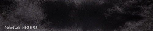 background and texture of black mink fur