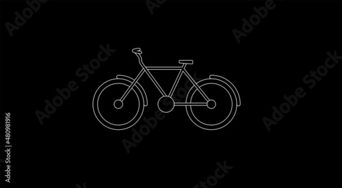 Bicycle vector flat icon. Isolated push bike emoji illustration