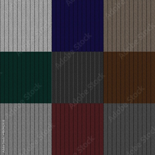 seamless herringbone vector patterns