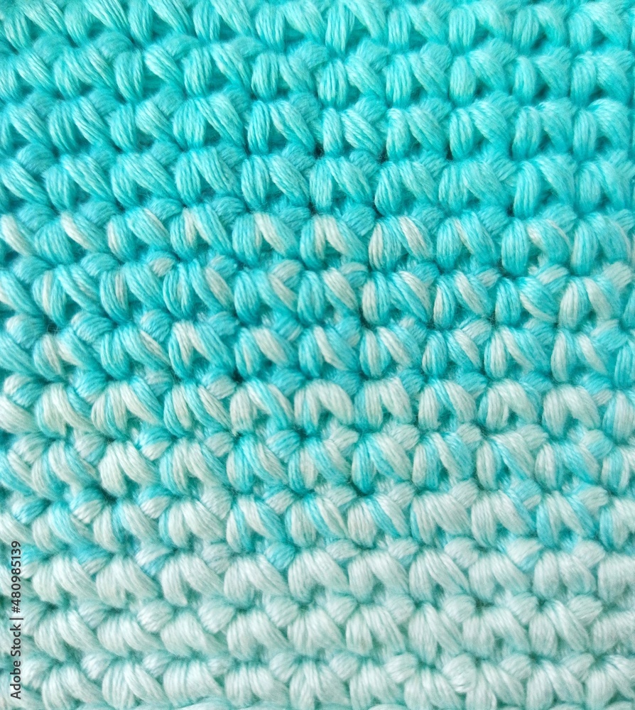 Knitted fabric blue and white horizontal stripes. Blue gradient. Knitted fabric blue and white horizontal stripes. Blue gradient.