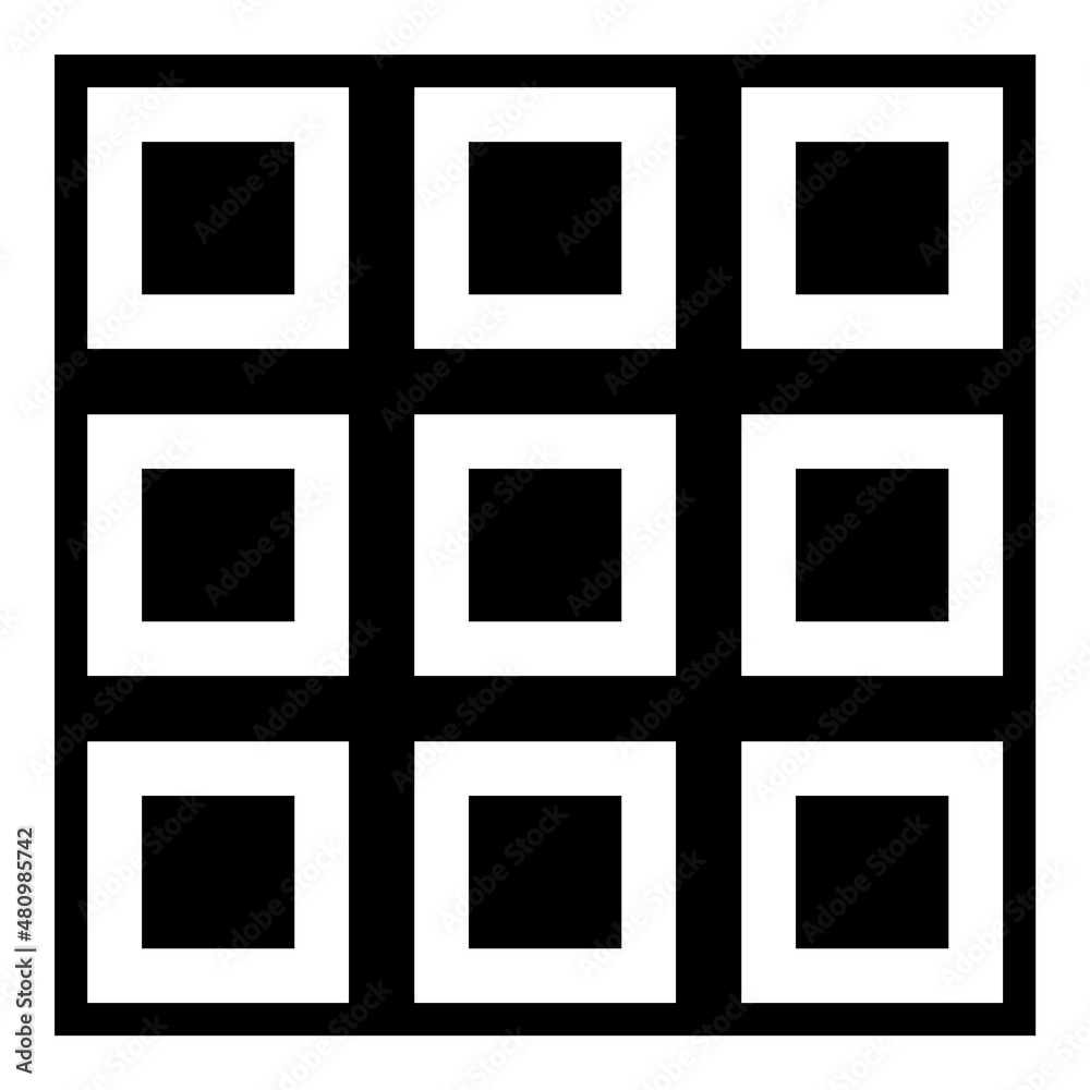 Square Flat Icon Isolated On White Background Square Flat Icon Isolated On White Background