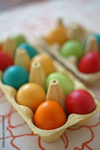 colourful easter eggs