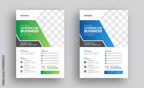 Corporate Flyer Template, Business Flyer Design, Business Brochure Template Design