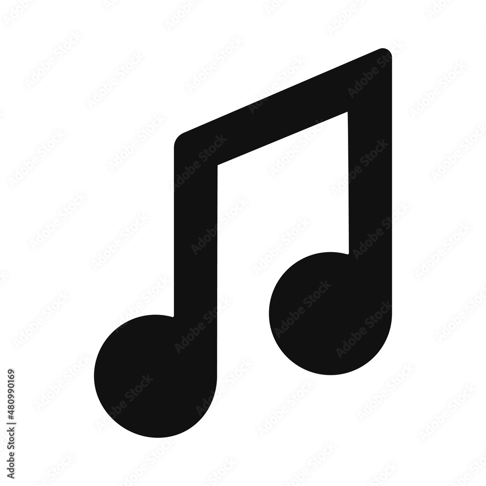 Music note icon vector illsutration Music note icon vector illsutration