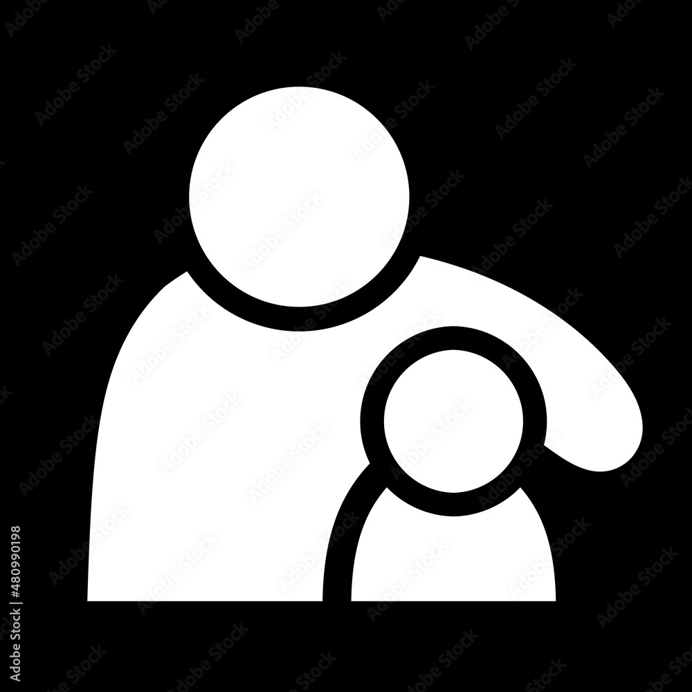 hug, parent and child, simple icon, vector illustration hug, parent and child, simple icon, vector illustration