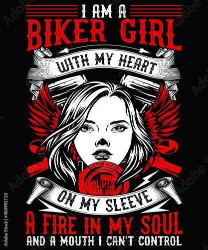 Biker T-shirt Design, Motorcycle T-shirt