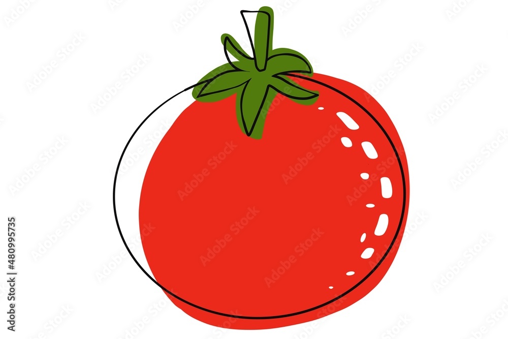 Tomato isolated on a white abstract background Tomato isolated on a white abstract background