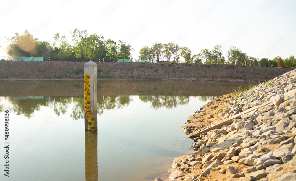 Obraz premium water level pole