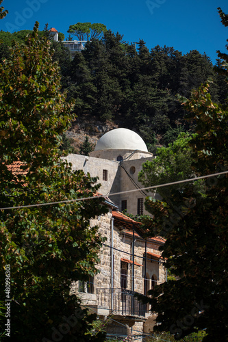  Deir El Qamar village beautiful green landscape and old architecture in mount Lebanon Middle east