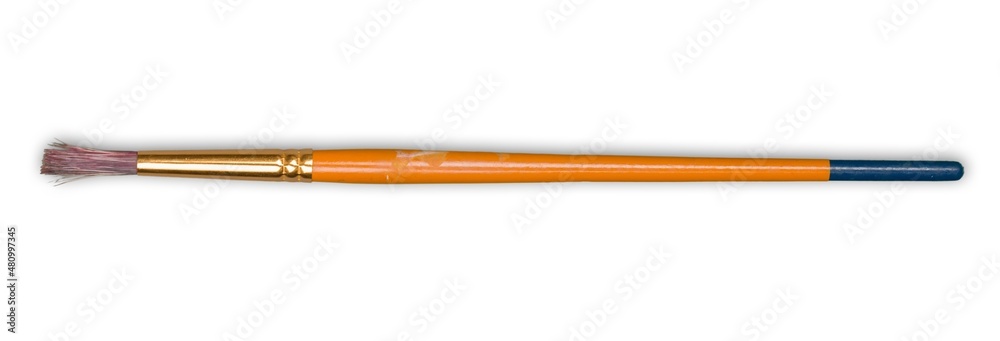 One of color artist paint brushes One of color artist paint brushes