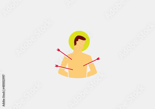 Saint Sebastian,  christian saint and martyr
