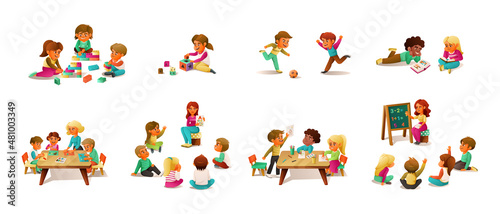 Kindergarten Cartoon Set
